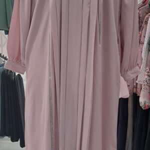 Pastel Pleated Abaya