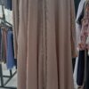 Dubai Flowy Abaya Nude