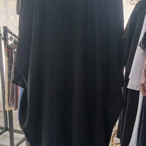 Black Studded Farasha Abaya