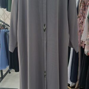 Beyza Grey Abaya